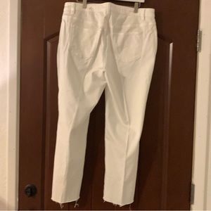 Talbots Heritage Straight White Jeans Size 14W. 
Like New.